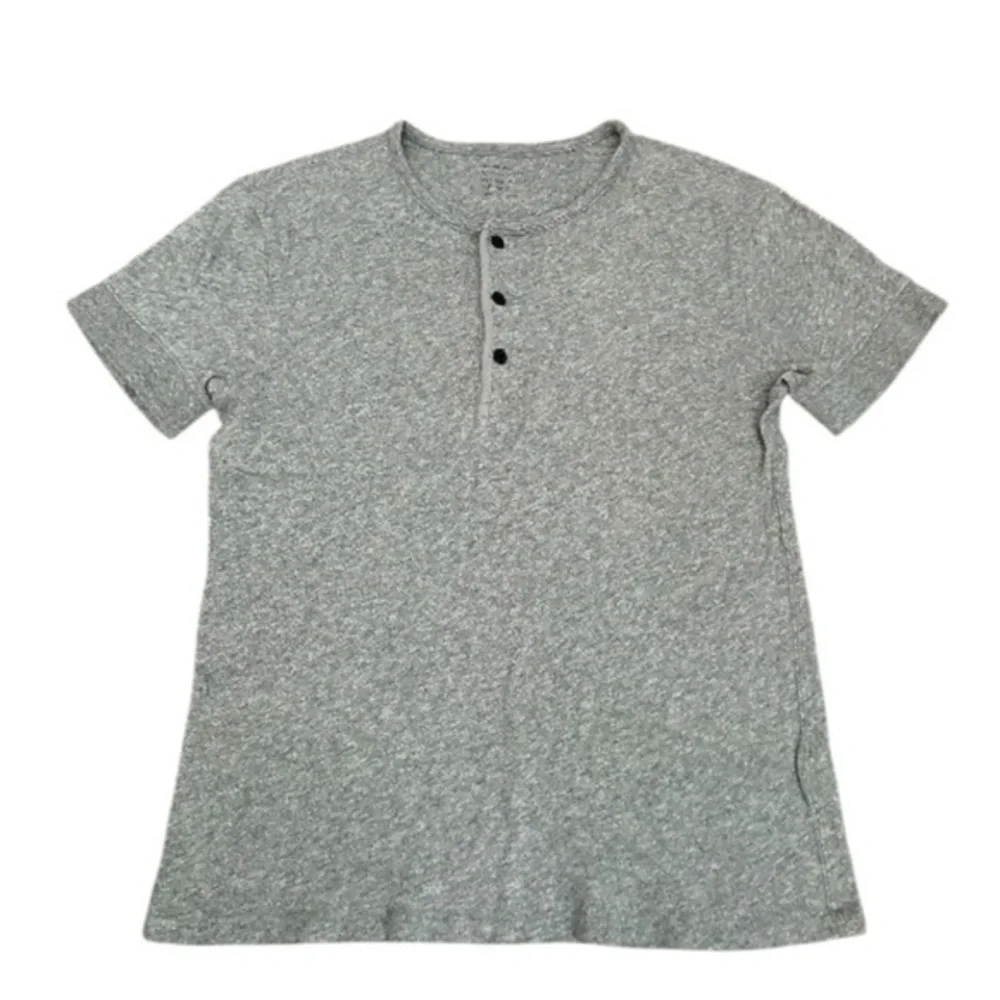 J. Crew Men's Gray Short Sleeve Henley